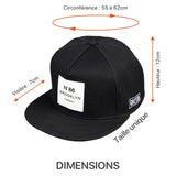 Dimensions de la casquette BROOKLYN série spéciale pour homme et femme