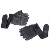 Paire de gants avec système de serrage noir posés