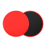 Disques glissants rouge pour exercices Fitness, Yoga, Pilates...