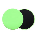 Disques glissants vert pour exercices Fitness, Yoga, Pilates...