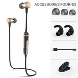 Accessoires fournis avec les écouteurs magnétiques Bluetooth H6