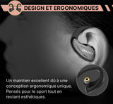 Les écouteurs sport Bluetooth A885BL sont esthétiques et ergonomiques.