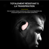 Les écouteurs sport Bluetooth A885BL résistent à la transpiration.