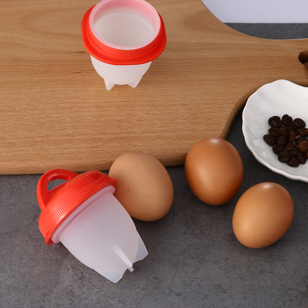 Cuiseur à œufs en silicone sans coquille d'œufs, moule d'œufs anti-adhésif  pour coque