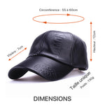 Dimensions de la casquette JAMONT pour homme et femme