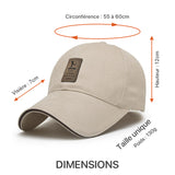 Dimensions de la casquette EDIXO pour homme et femme