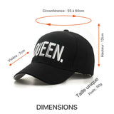Dimensions de la casquette sport KING.QUEEN pour homme et femme