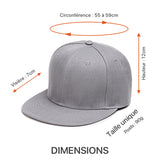 Dimensions de la casquette NEW.ZADA pour homme et femme