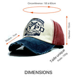 Dimensions de la casquette NYPD pour homme et femme