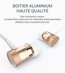 Conception unique haute qualité du boitier en aluminium des écouteurs magnétiques Bluetooth H6. Digne de la joaillerie de luxe.