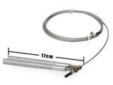 Dimensions de la corde à sauter IRON avec câble ajustable et poignées acier