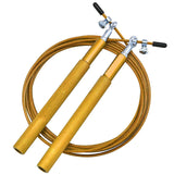 Corde à sauter IRON avec câble ajustable et poignées acier jaune