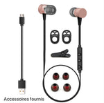 Accessoires fournis avec les écouteurs magnétiques Bluetooth LY-11