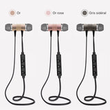 Écouteurs magnétiques Bluetooth LY-11 disponibles en plusieurs couleurs (or rose, gris sidéral, or)