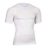 T-Shirt minceur de compression blanc FLEX.SHAPER homme