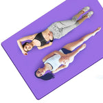 2 femmes allongées sur un tapis de gym grand modèle 15mm
