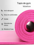 Tapis de gym 8mm (183x61cm, plusieurs couleurs)