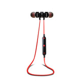 Écouteurs magnétiques Bluetooth AWEI T11 noir sidéral et rouge vif