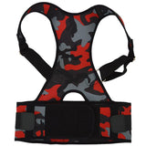 corset correcteur de posture imprimé camouflage rouge