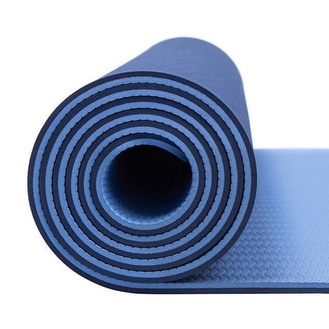 Tapis de Hatha Yoga confort bicolore Bleuet 1