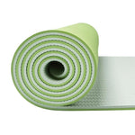 Tapis de Hatha Yoga confort bicolore Vert Anis 1