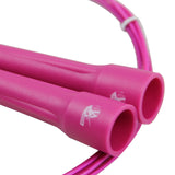 Corde à sauter de vitesse PRO avec câble ajustable rose