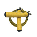 Corde à sauter ajustable PRO 2-en-1 avec poignées anti-dérapantes jaune