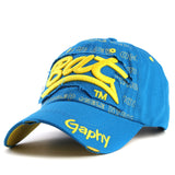 Casquette sport GAPHY bleu / jaune