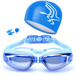 Kit de natation PREMIUM bleu pour homme et femme
